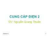 Bài giảng cung cấp điện