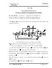 Bài tập lớn truyền động điện tự động