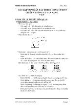 Các bài tập quấn dây rotor động cơ một chiều và động cơ vạn năng