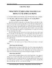Giáo trình an toàn điện và Bảo hộ lao động