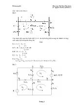 Lý thuyết mạch - Bài tập mạch 1