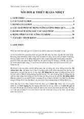 Thiết bị nhiệt: Lò hơi và thiết bị gia nhiệt