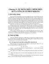 Chương 11 Tự động điều chỉnh điện áp và công suất phản kháng