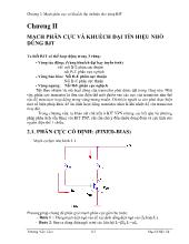 Mạch phân cực và khuếch ðại tín hiệu nhỏ dùng bjt