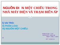 Nguồn một chiều trong nhà máy điện và trạm biến áp