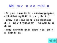 Nhiệm vụ của cảm biến