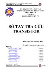 Sổ tay tra cứu transistor