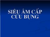 Bài giảng siêu âm cấp cứu bụng