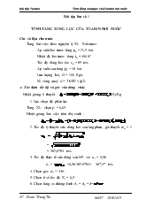 Bài tập lớn tuabin: Tính tầng xung lực của tuabin hơi nước