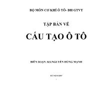 Bản vẽ cấu tạo động cơ ô tô