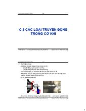 Các loai truyền động trong cơ khí