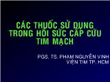 Các thuốc sử dụng trong hồi sức cấp cứu tim mạch