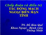 Chẩn đoán và điều trị tắc động mạch ngoại biên mạn tính