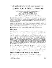 ĐIều khiển thích ứng hệ thống xác định một phần