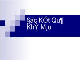 Đọc kết quả khí máu