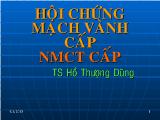 Hội chứng mạch vành cấp NMCT cấp