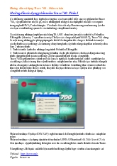 Hướng dẫn sử dụng phần mềm Trace 700