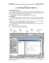 Hướng dẫn thực tập công nhân - Lập trình điều khiển thiết bị