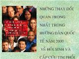 Những thay đổi quan trọng nhất trong hướng dẫn quốc tế năm 2000 về hồi sinh và cấp cứu tim phổi