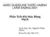 Phân tích khí máu động mạch