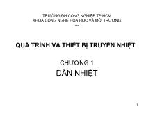 Quá trình và thiết bị truyền nhiệt