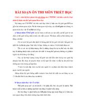 Tổng hợp đề thi và đáp án môn triết học Mác - Lênin