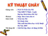 Giáo trình kỹ thuật cháy