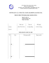 Hướng dẫn các ví dụ ước lượng độ không đảm bảo đo trong phân tích hoá học định lượng