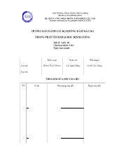 Hướng dẫn đánh giá độ không đảm bảo đo trong phân tích hoá học định lượng