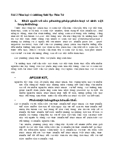 Khái quát về các phương pháp phân loại vi sinh vật truyền thống: