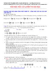 Phương pháp xác định công thức phân tử - Công thức cấu tạo các hợp chất hữu cơ