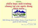 Chiến lược môi trường chung tại các nước đang phát triển