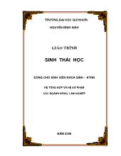 Giáo trình sinh thái học