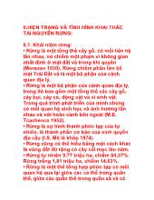 Hiện trạng và tình hình khai thác tài nguyên rừng