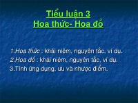 Hoa thức - Hoa đồ