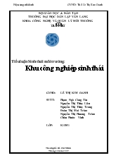 Khu công nghiệp sinh thái