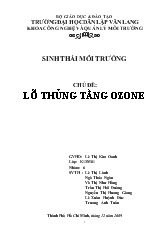 Lỗ thủng tầng ozone