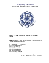 Nghiên cứu hiện trạng ô nhiễm do túi ni-Lông gây ra ở thành phố Hồ Chí Minh