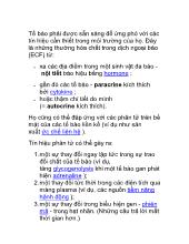 Tế bào phải được sẵn sàng để ứng phó với các tín hiệu cần thiết trong môi trường.