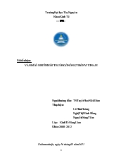 Tiểu luận Bài : vấn đề ô nhiễm môi trường ở nông thôn Việt Nam