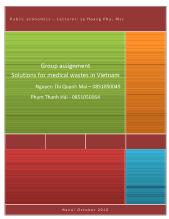 Về ô nhiễm rác thải y tế ở Việt Nam