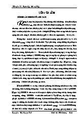 Bước đầu đánh giá tổng giá trị kinh tế của rừng Dẻ xã Hoàng Hoa Thám - Chí Linh - Hải Dương cho việc hoạch định chính sách duy trì rừng Dẻ này