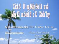 Cách sử dụng máy đo và máy kiểm soát bức xạ xách tay