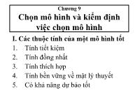Chọn mô hình và kiểm định việc chọn mô hình
