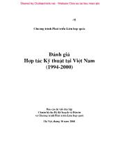 Đánh giá Hợp tác kỹ thuật tại Việt Nam (1994-2000)