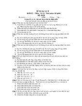Đề thi học kỳ II Khối 12 – Môn: Vật lí - ĐỀ 002B