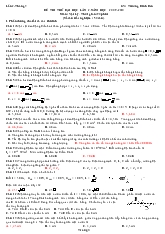 ĐỀ THI THỬ ĐẠI HỌC LẦN 2. NĂM HỌC 2009-2010 Môn: Vật Lý