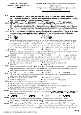 Đề thi thử tốt nghiệp PTTH 2011 của trường Nguyễn Du - Thái Bình (có đáp án)