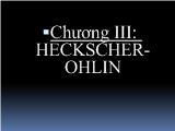 Định luật HECKSCHER-OHLIN