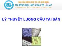 Lí thuyết lượng cầu tài sản